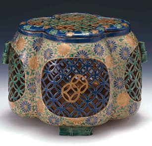 photoPigment decorated & open-worked cloisonné hand warmer (mid Edo period) 