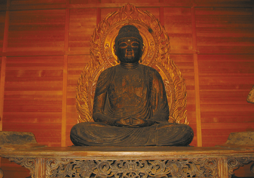 photoSeated statue of Amida Nyorai (Important Cultural Property)