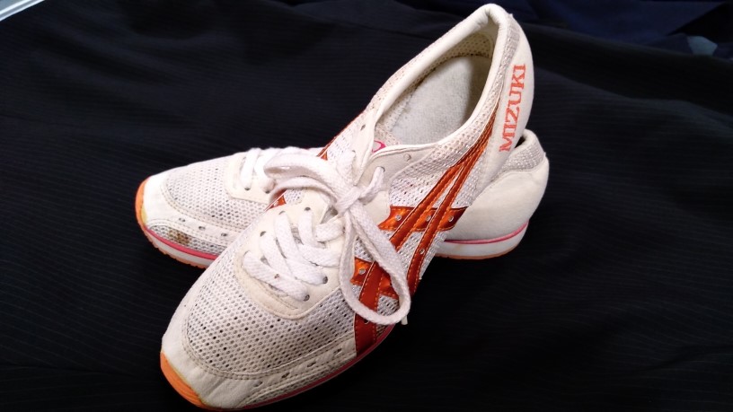 photoThe shoes worn by gold medalist Mizuki Noguchi