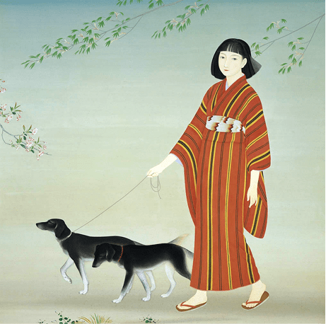写真菊池契月 散策(1934年)